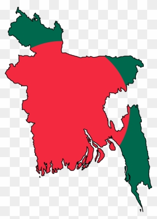 Marker Clipart Flag - Bangladesh Map Png Transparent Png