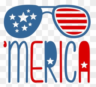 United States Aviator Clip Art American Flag - American Flag Sunglasses Clipart - Png Download