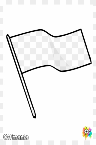 Crea Tu Propia Bandera Utilizando La Bandera Blanca - Outline Of A Flag Clipart