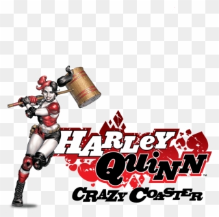 Six Flags Discovery Kingdom - Harley Quinn Crazy Coaster Logo Clipart