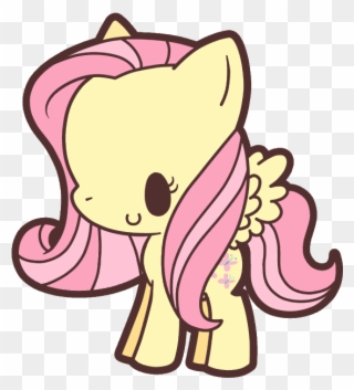 Fluttershy Rarity Pinkie Pie Twilight Sparkle Rainbow - My Little Pony Kawaii Fluttershy Clipart