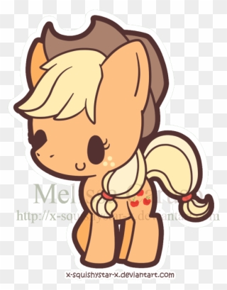 Squishy Applejack My Little Pony - Pony Chibi Apple Jack Clipart