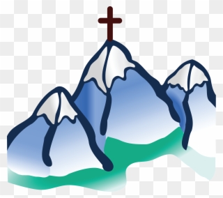 Free Clipart Of A Cross On Mountains - Mountain Images Free Clip Art - Png Download