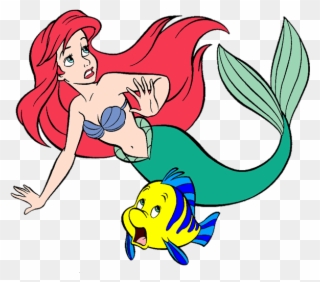 Ariel And Friends Clip Art 4 Disney Clip Art Galore - Ariel And Flounder Clipart - Png Download
