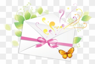 Blog130715 - Flower Envelopes Clip Art - Png Download