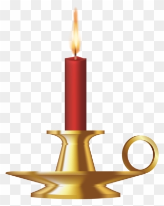 Dessins Bougies - Candle In Holder Cliparts - Png Download