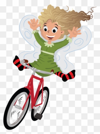 She Turned To Pick Up The Bicycle But What She Saw - Cartoon Clipart