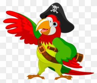 Next - Pirate Parrot Clip Art - Png Download