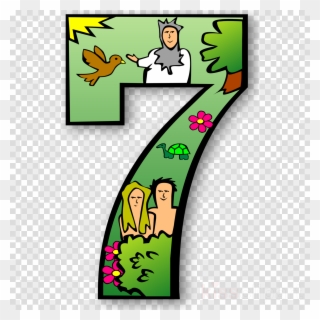 7 Days Of Creation Numbers Clipart Creation Myth Religion - Day 7 Creation Clipart - Png Download