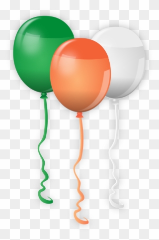 Clipart Balloons St Patrick's Day - Orange And Green Balloon Png Transparent Png