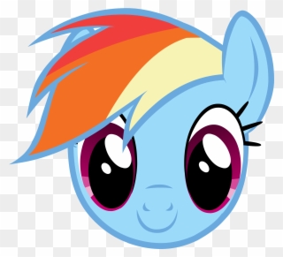My Little Pony Rainbow Dash Head Clipart