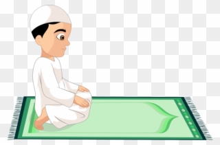 Prayer Vector Islamic - Muslim Praying Clip Art - Png Download