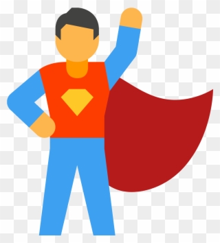 Super Hero Male Icon - Super Hero Icone Clipart