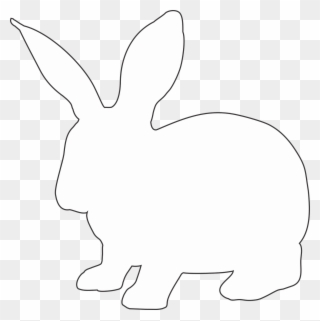 Rabbit Animal Hare Silhouette Png Image - Rabbit Silhouette White Clipart