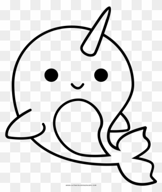 Narwhal Coloring Page Complete Guide Example Kawaii - Baby Narwhal Coloring Pages Clipart