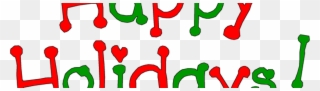 Happy Holidays - Happy Holidays Font Clipart