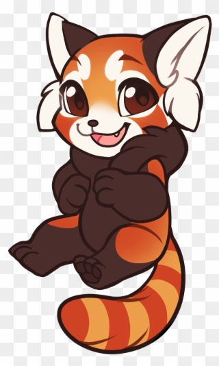 Drawn Red Panda Wolf Red Panda Furry Oc Clipart Full Size - roblox red panda hood