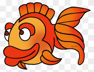 Animals Clip Art By Phillip Martin, Orange Fish Png - Phillip Martin Fish Transparent Png