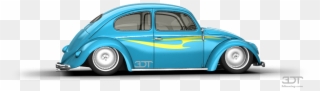 Volkswagen Beetle Sedan 1950 Tuning - Antique Car Clipart