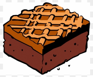 Brownie Clipart Plain - Chocolate Brownie - Png Download
