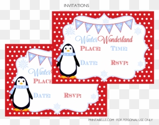 Free Winter Wonderland Party Printables - Party Clipart