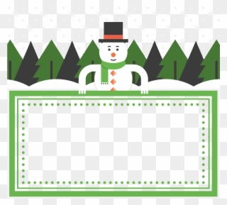 Snowman Frames Clipart - 聖誕雪人 - Png Download