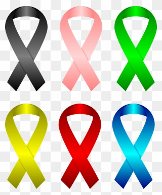 Breast Cancer Ribbon Border 16, Buy Clip Art - Awareness Ribbons Png Transparent Png