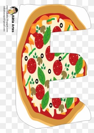 Alfabeto De Pizza - Abecedario De Pizza Clipart