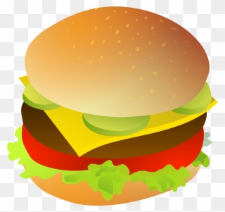 Hamburger Svg Fast Food Svg Freeuse Stock - Burger Clipart Transparent Background - Png Download