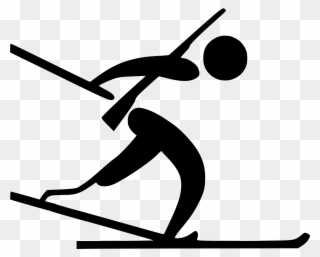 File - Biathlon - Paralympic Pictogram - Svg - Biathlon Paralympics Clipart