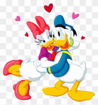 Goodnight Daffy Duck, Walt Disney, Disney Mickey Mouse, - Donald Duck And Daisy Duck Love Clipart