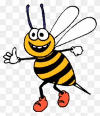 Click On The Spelling Bee Link From The List Of Blue - Happy Bee Clipart - Png Download