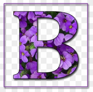 Capital Letter B Free Scrapbook Alphabet Png - Letter B In Purple Clipart