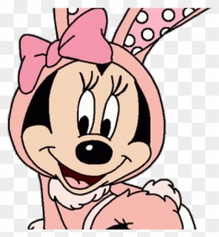 Easter Minnie Mouse Color Page Clipart