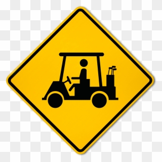 Golf Cart Crossing Sign - You Know What Yes You Can Clipart