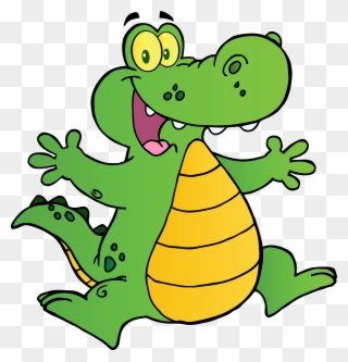 Ascension Catholic School - Happy Alligator Clipart