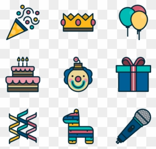Birthday Party - Birthday Cake Icon Clipart