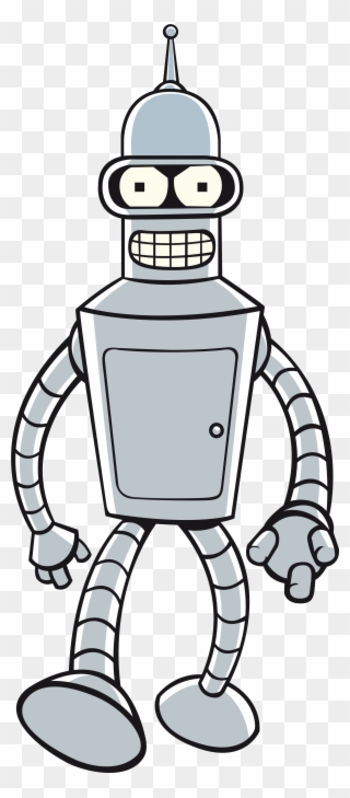 Futurama Clipart Bender - Robot De Futurama Png Transparent Png