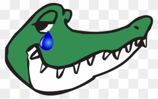 Krokodilstränen - Gambar Kepala Buaya Animasi Clipart