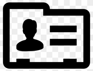 This Icon Represents A Contact Card - Contact Info Icon Clipart