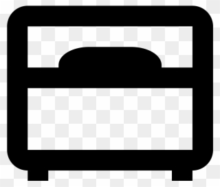 The Icon Single Bed Is Two Rectangles Sitting On Top - Icon Clipart