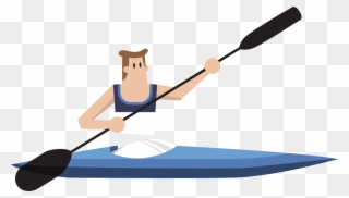 Best Free Kiss Cartoon Rowing Agent Movement Running - Rowing Cartoon Clipart
