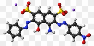 Amido Black 10b Molecule Sodium Png Image - Amido Black 3d Structure Clipart