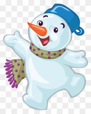 Snegov110 - Cartoon Christmas Snowmen Clipart