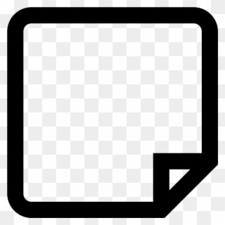 This Is A Picture Of A Small Piece Of Paper With Three - Note Icon Clipart