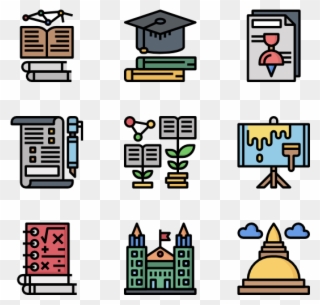 Education - Icon Line Art Food Delivery Clipart
