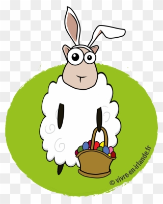 Mouton Pâques - Cartoon Clipart