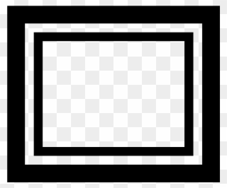 Cadre Icon - Black And White Photo Frame Png Clipart