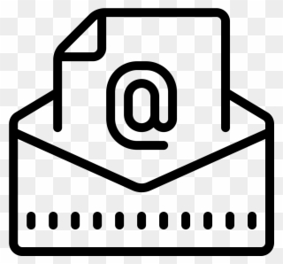 This Is The "at" Symbol For Email - Sending An Email Icon Clipart