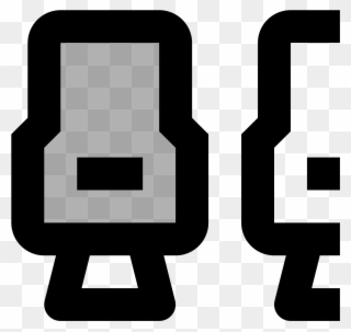 Siège Avion Milieu Icon Clipart